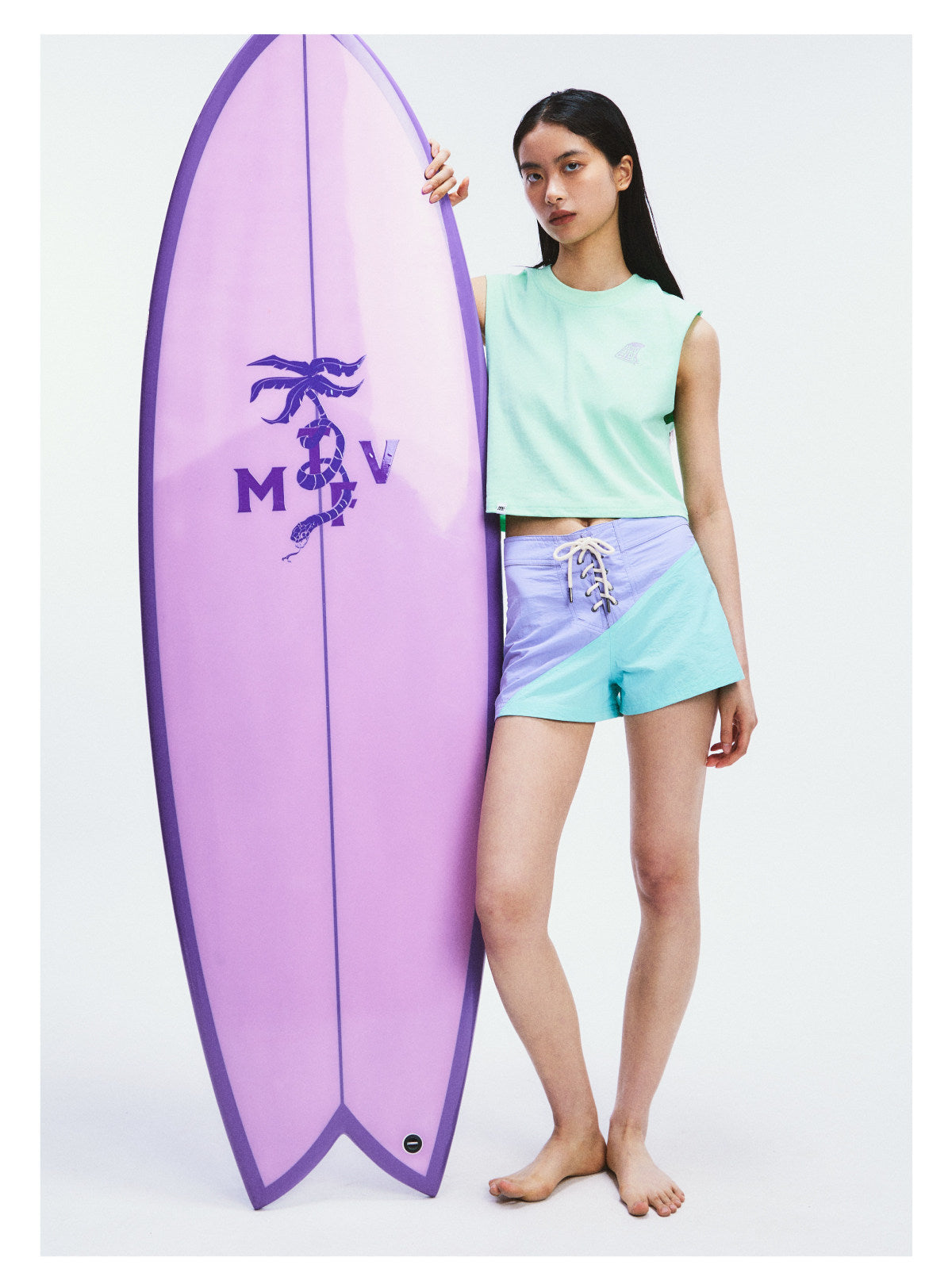 [Clearance] Quick-Dry Colorblock Lace-Up Surf Shorts – Women’s | MOUNTAINFEVER