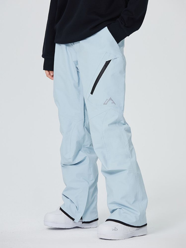 [Clearance] Diagonal Zipper Snow Pants - Unisex | Searipe