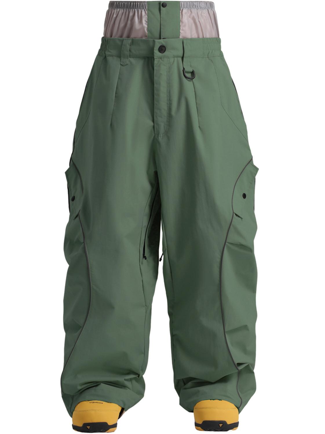 Retro Track Reflective Piping Baggy Snow Pants – Unisex | Gsou Snow