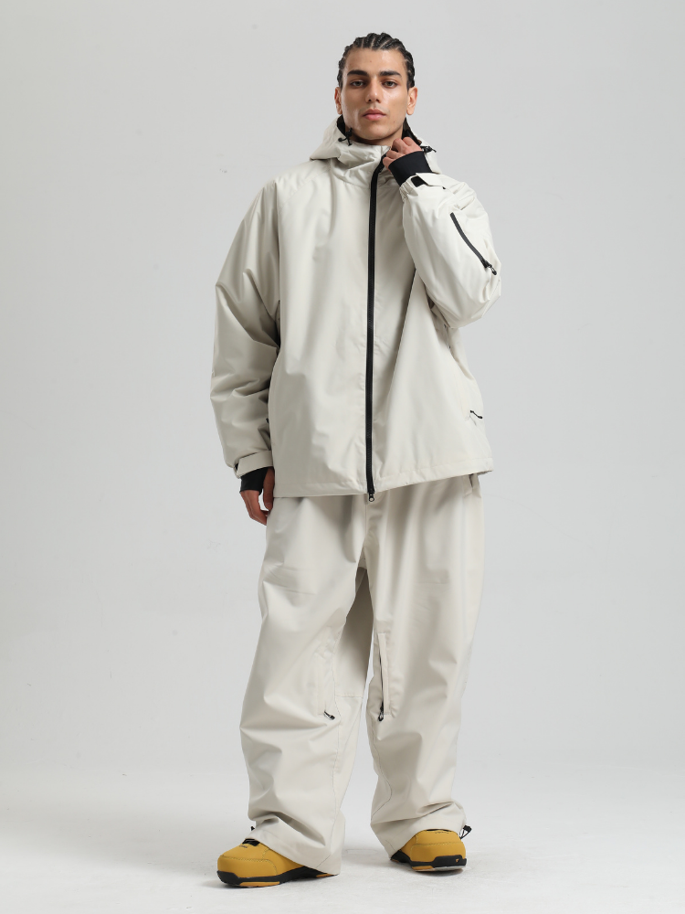 Sleek Oversized 20K Snow Jacket - Men's | Gsou Snow