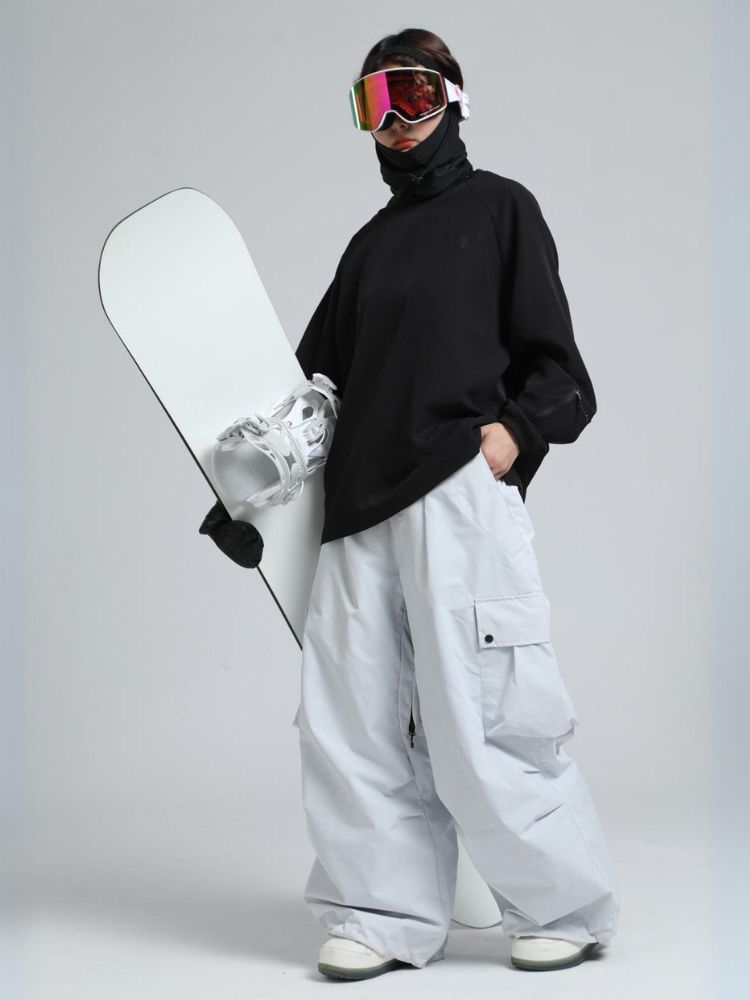 20K Baggy Loose Fit Cargo Snowboard Pants - Unisex | Gsou Snow