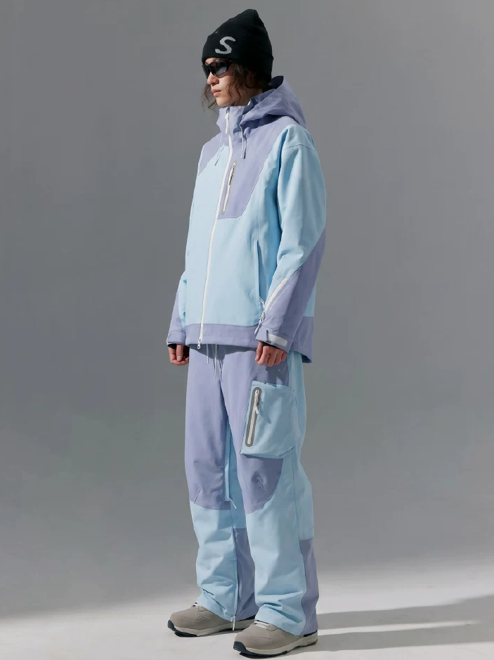 3L Pastel Colorblock Ski Pants - Unisex | NowInSnow