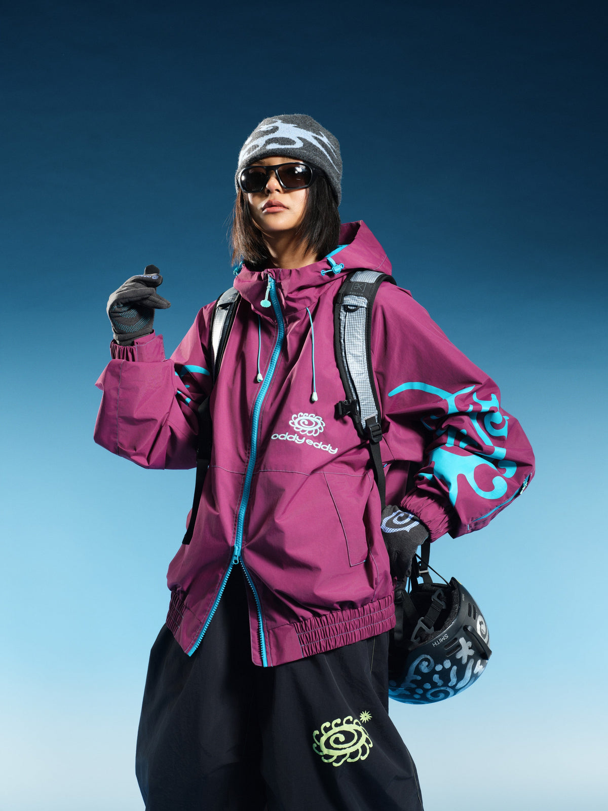 Thorn Graphic 20K Baggy Ski Jacket – Unisex | OddyEddy