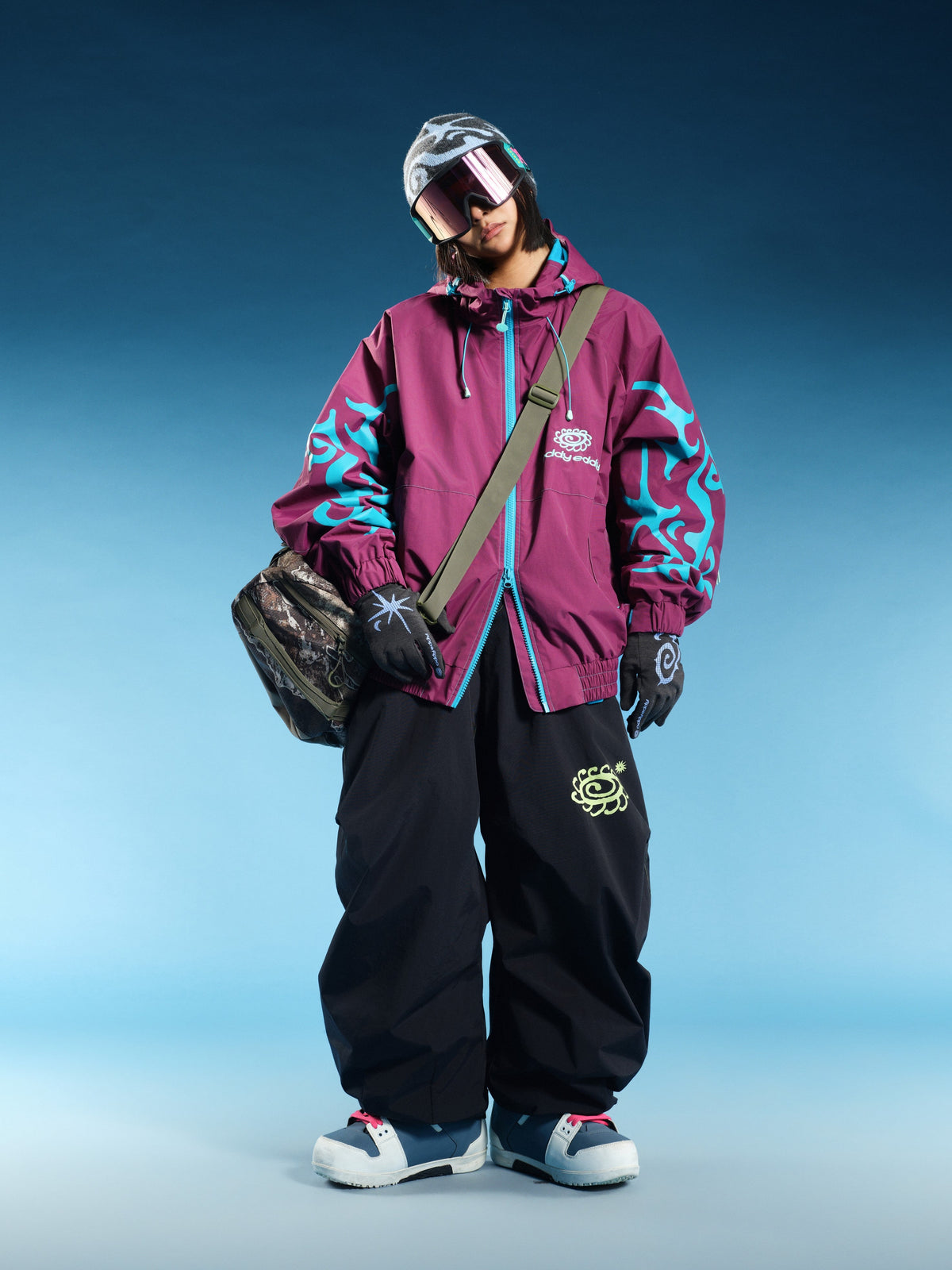 Thorn Graphic 20K Baggy Ski Jacket – Unisex | OddyEddy