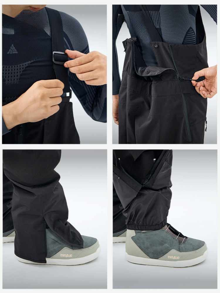 Summit Pro 3L Fleece Bib Pants – Men's | NANDN