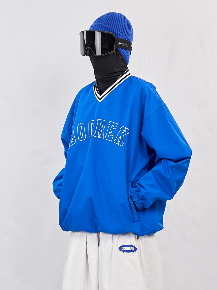 Baseball V-Neck 15K/10K Ski Pullover - Unisex | Doorek