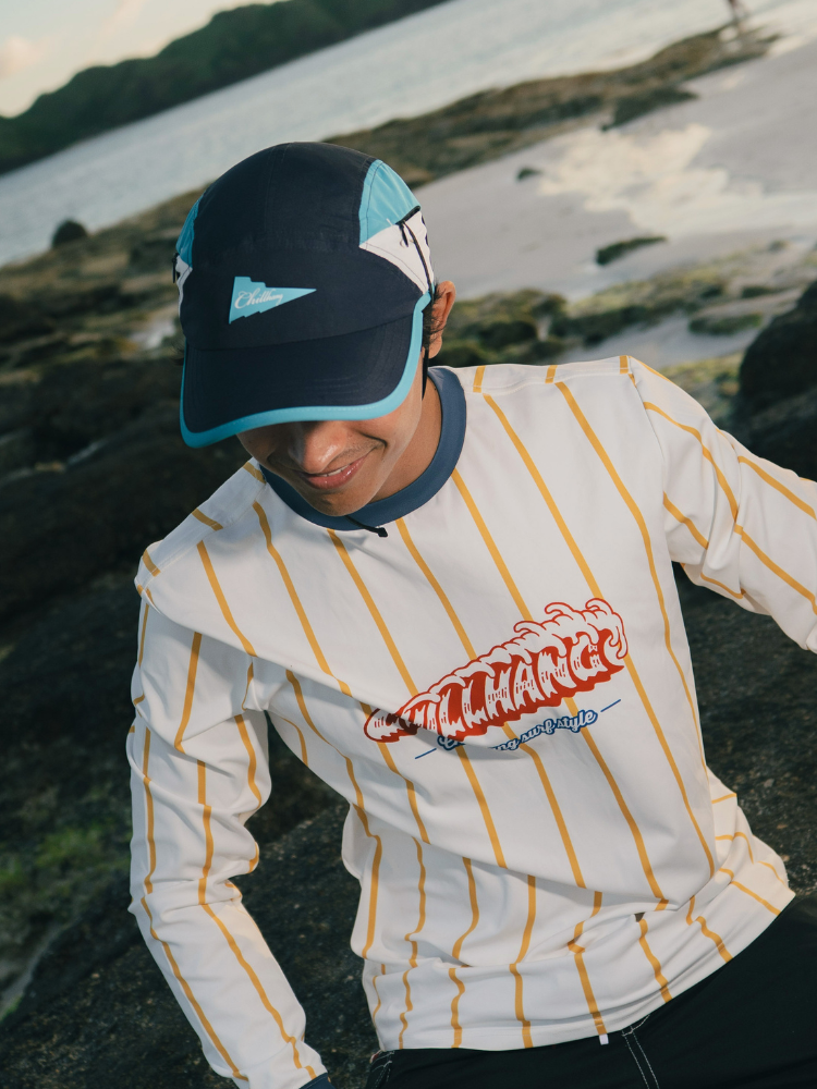 Quick-Dry Adjustable Colorblock Surf Cap with Chin Strap – Unisex | ChillHang