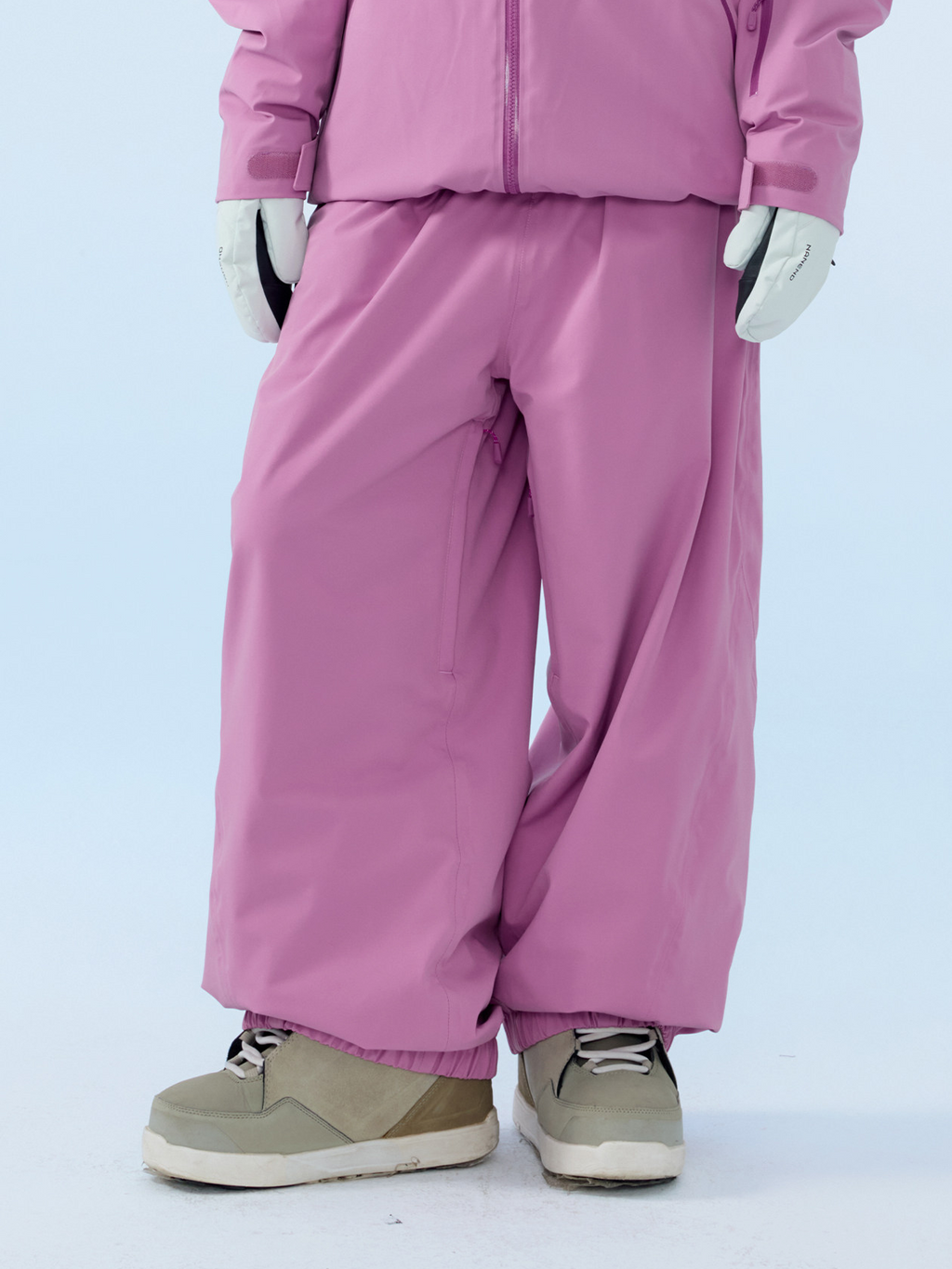 3L Mirage Fleece-Lined Baggy Ski Pants – Unisex | NANEND