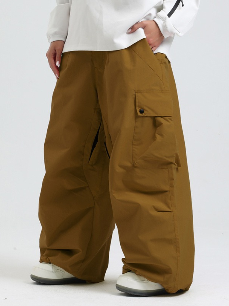 20K Baggy Loose Fit Cargo Snowboard Pants - Unisex | Gsou Snow