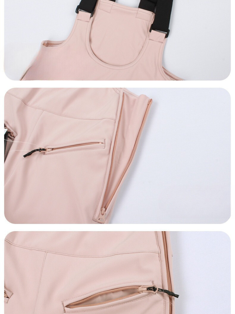 High Rise Flare Snow Bib Pants - Women's | Gsou Snow