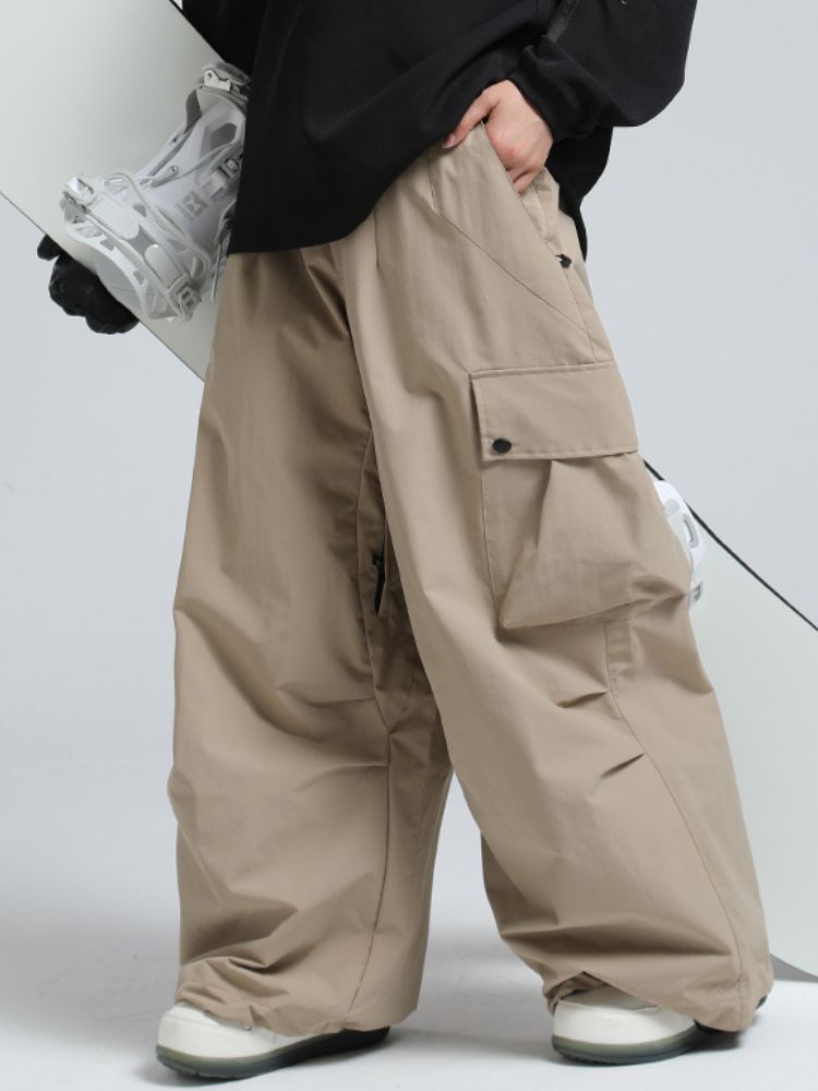 20K Baggy Loose Fit Cargo Snowboard Pants - Unisex | Gsou Snow