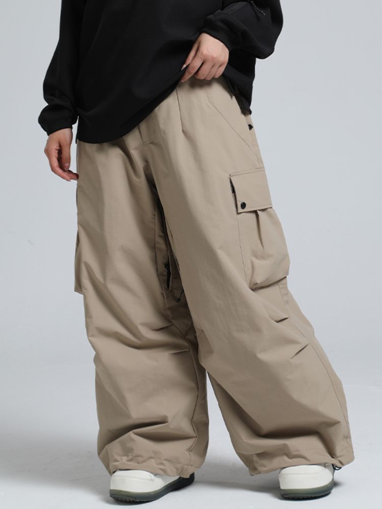 20K Baggy Loose Fit Cargo Snowboard Pants - Unisex | Gsou Snow