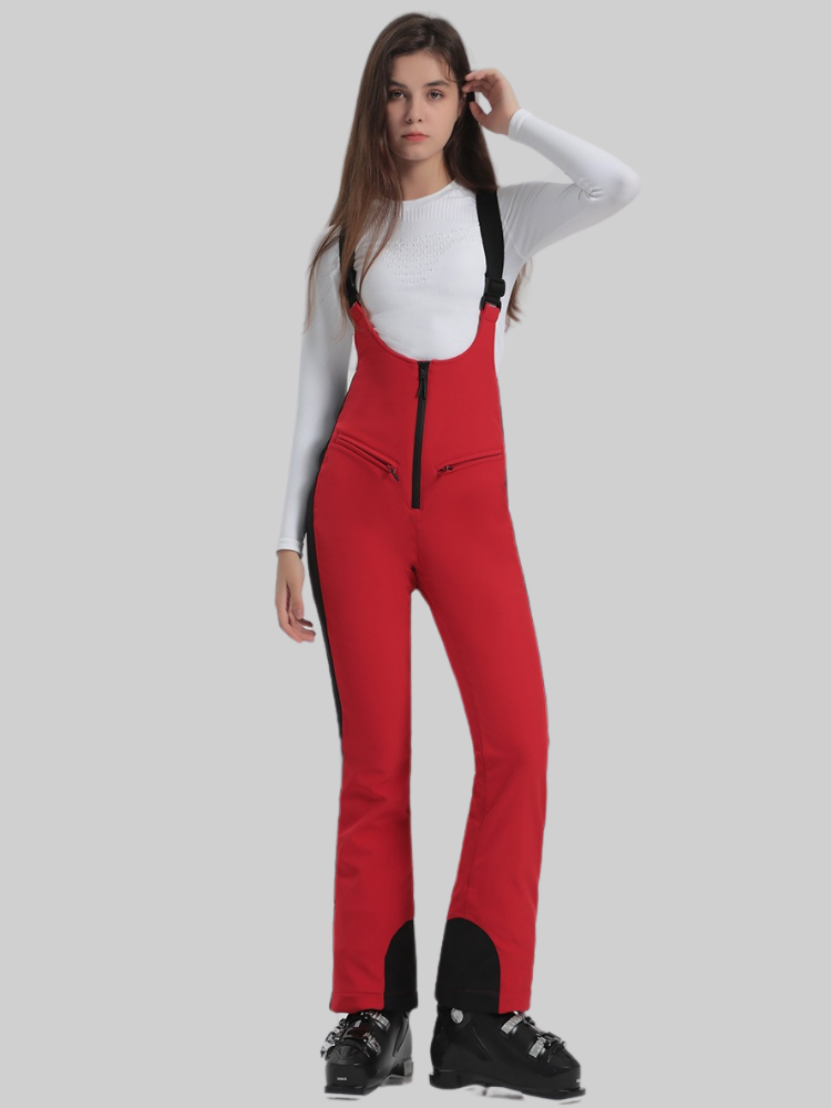 [Clearance] Trendy Slim Fit Snow Bibs - Women's | Gsou Snow