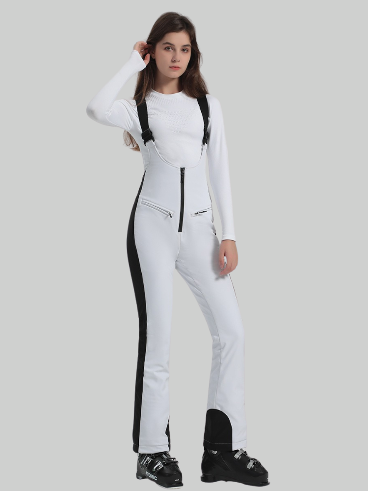 [Clearance] Trendy Slim Fit Snow Bibs - Women's | Gsou Snow