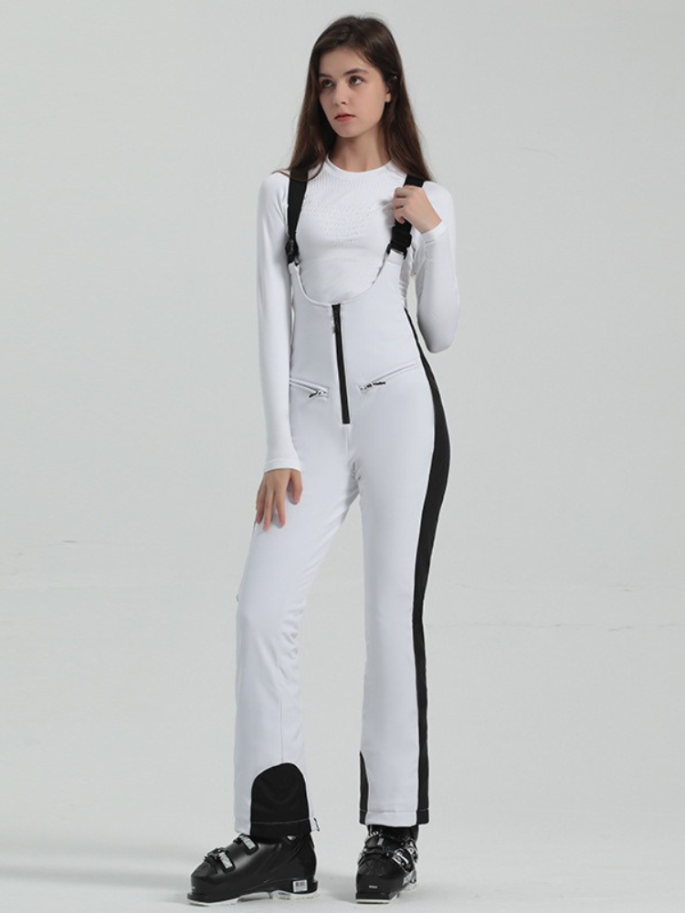 [Clearance] Trendy Slim Fit Snow Bibs - Women's | Gsou Snow