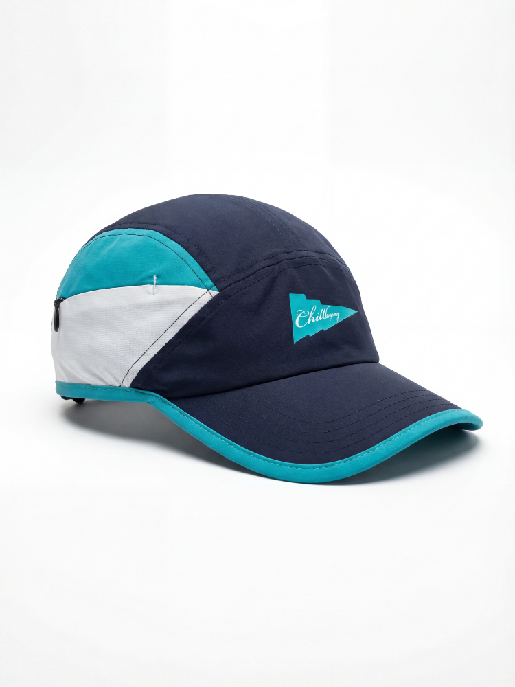 Quick-Dry Adjustable Colorblock Surf Cap with Chin Strap – Unisex | ChillHang