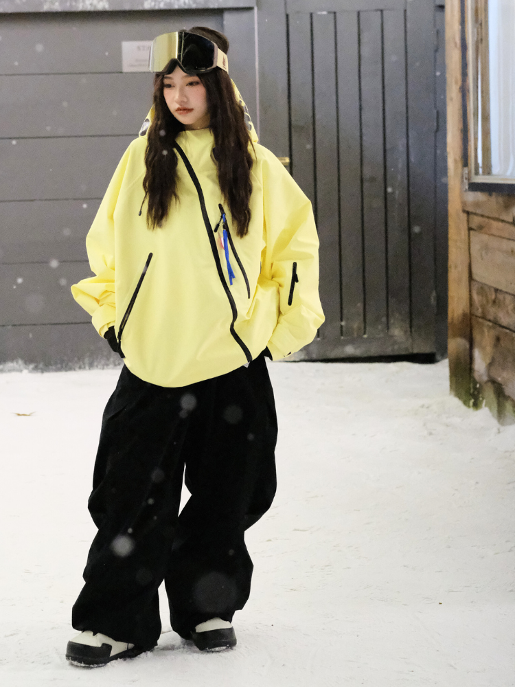 3L Aurora Asymmetric Zip Ski Jacket – Unisex | Hellystudio