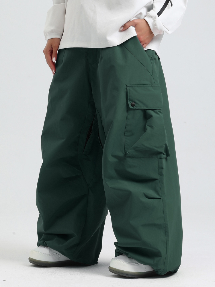 20K Baggy Loose Fit Cargo Snowboard Pants - Unisex | Gsou Snow