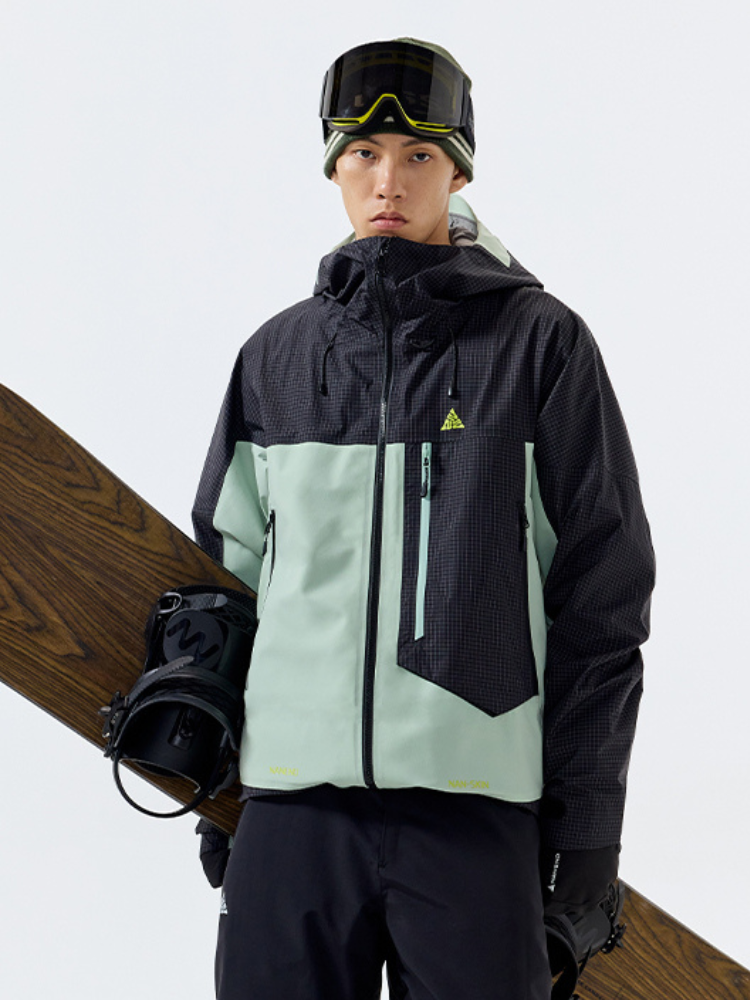 Waterproof & Cotton Color-blocked Ski Jacket - Men's | NANEND