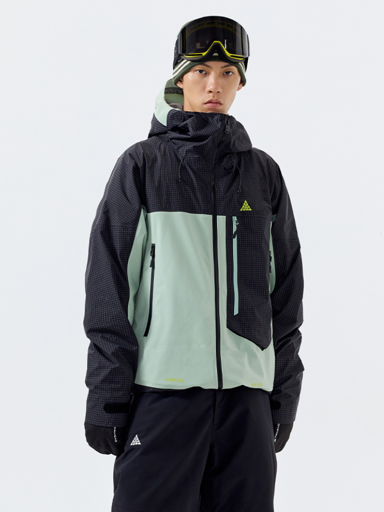 Waterproof & Cotton Color-blocked Ski Jacket - Men's | NANEND