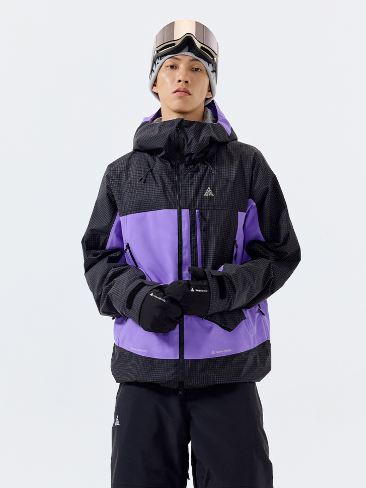 Waterproof & Cotton Color-blocked Ski Jacket - Men's | NANEND