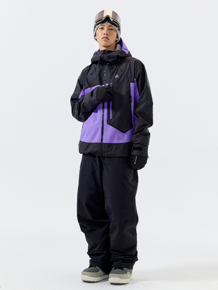 Waterproof & Cotton Color-blocked Ski Jacket - Men's | NANEND