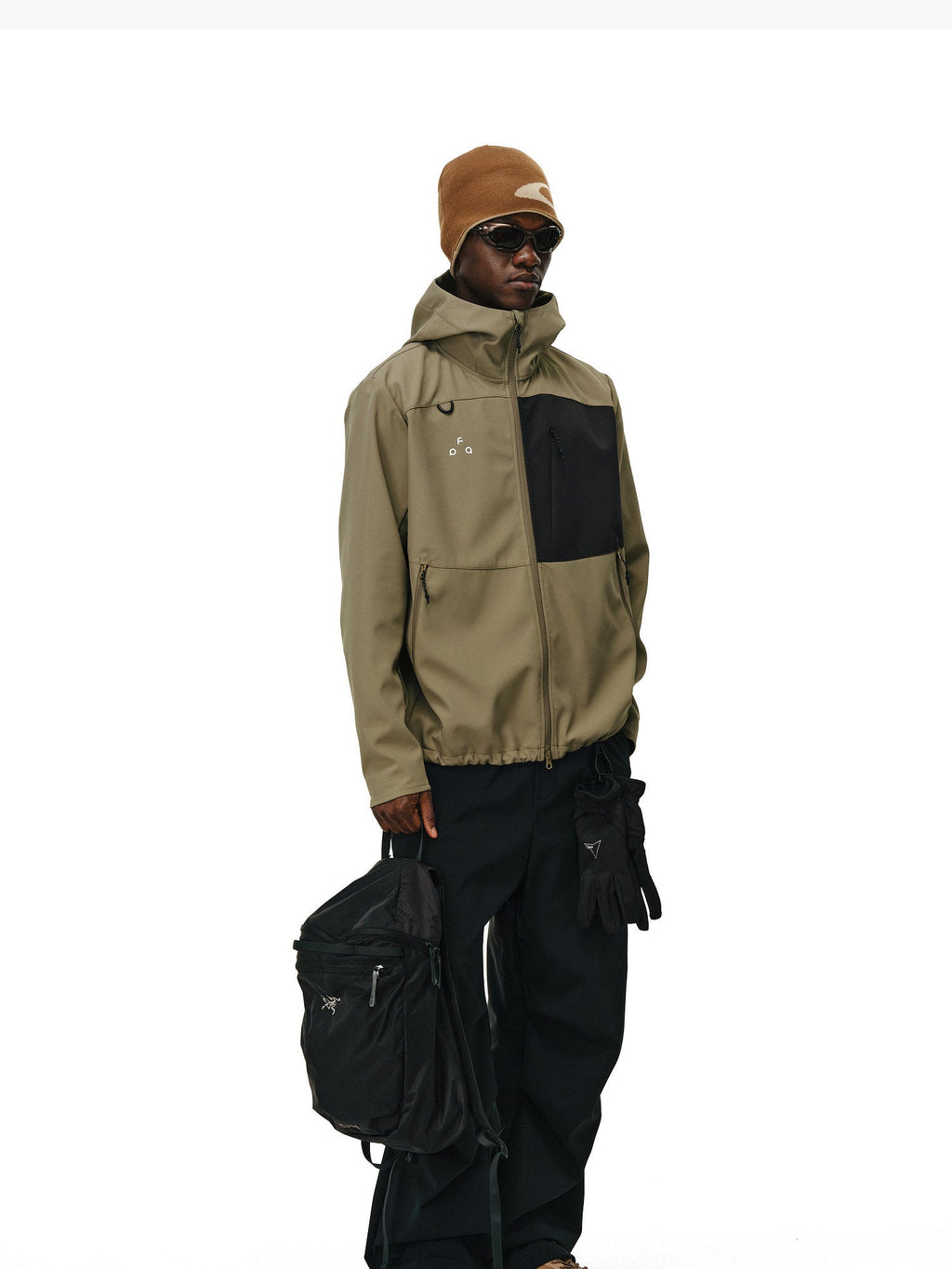 Color-Block Water-Repellent Softshell Hooded Jacket – Unisex | FPA