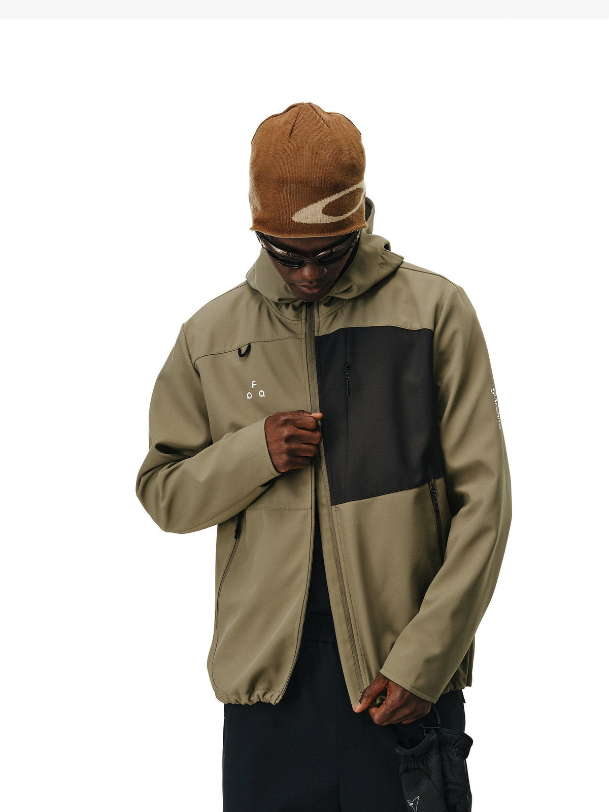 Color-Block Water-Repellent Softshell Hooded Jacket – Unisex | FPA