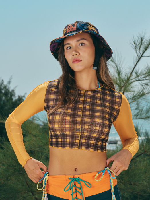UV Protection Plaid Mesh Rash Guard – Women's | ChillHang