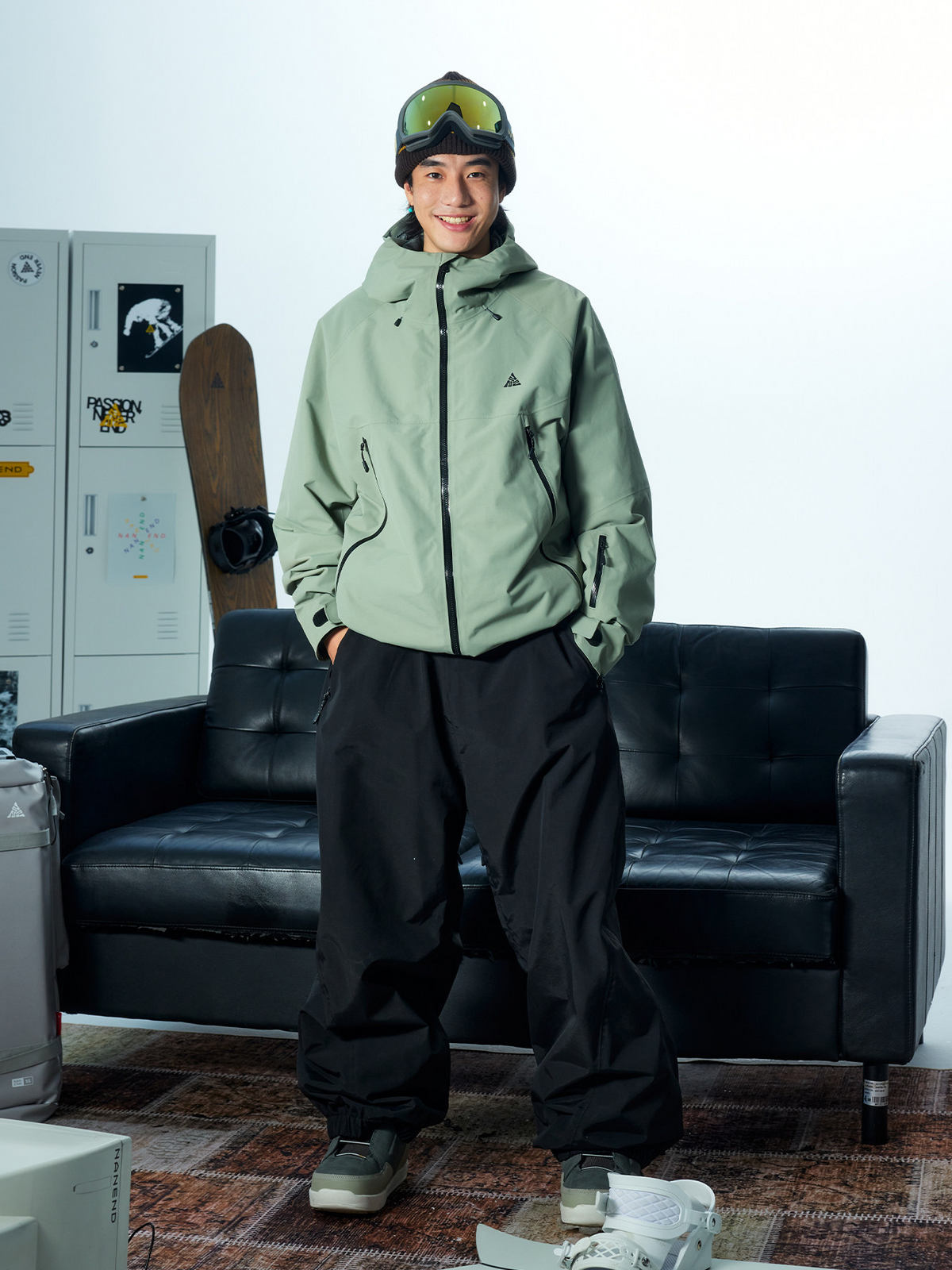 3L Mirage Fleece-Lined Baggy Ski Pants – Unisex | NANEND