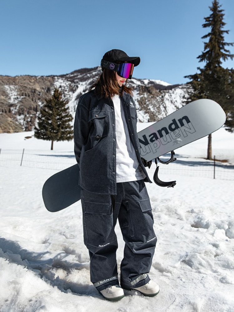 Denim-Tone 10K Baggy Snow Set – Unisex | NANDN