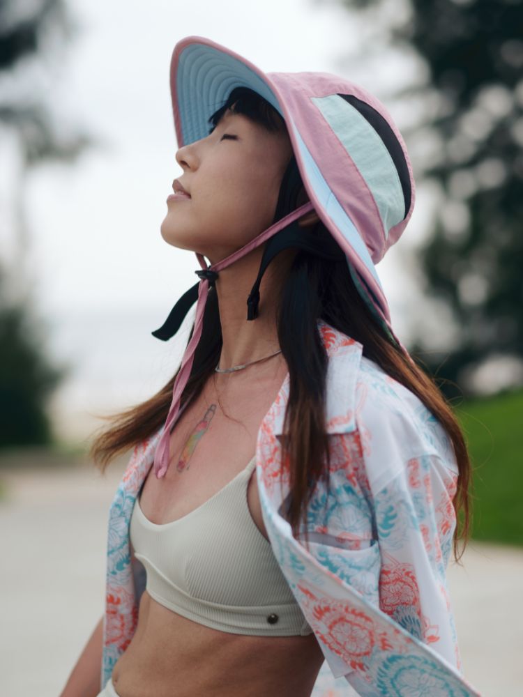 Wide Brim Convertible Surf Sun Hat with Neck Cover – Unisex | ChillHang