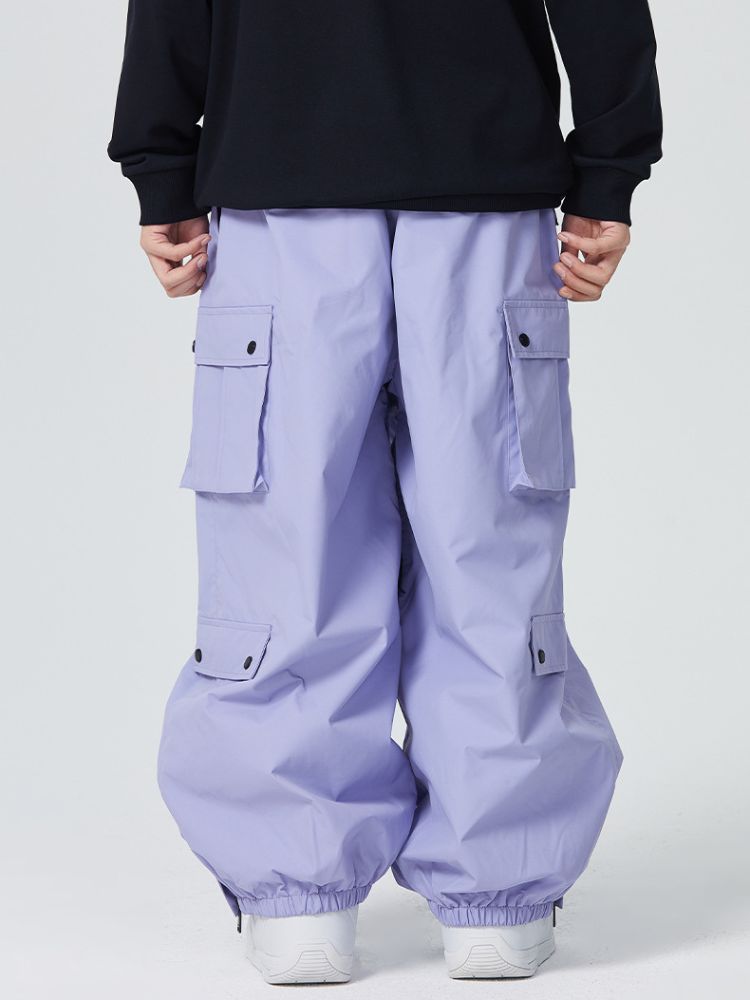3L Monochrome Baggy Cargo Pants - Unisex | Searipe