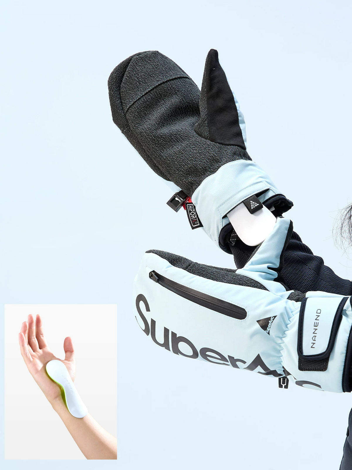 3L PrimaLoft Protective Snowboard Mittens – Unisex | NANEND