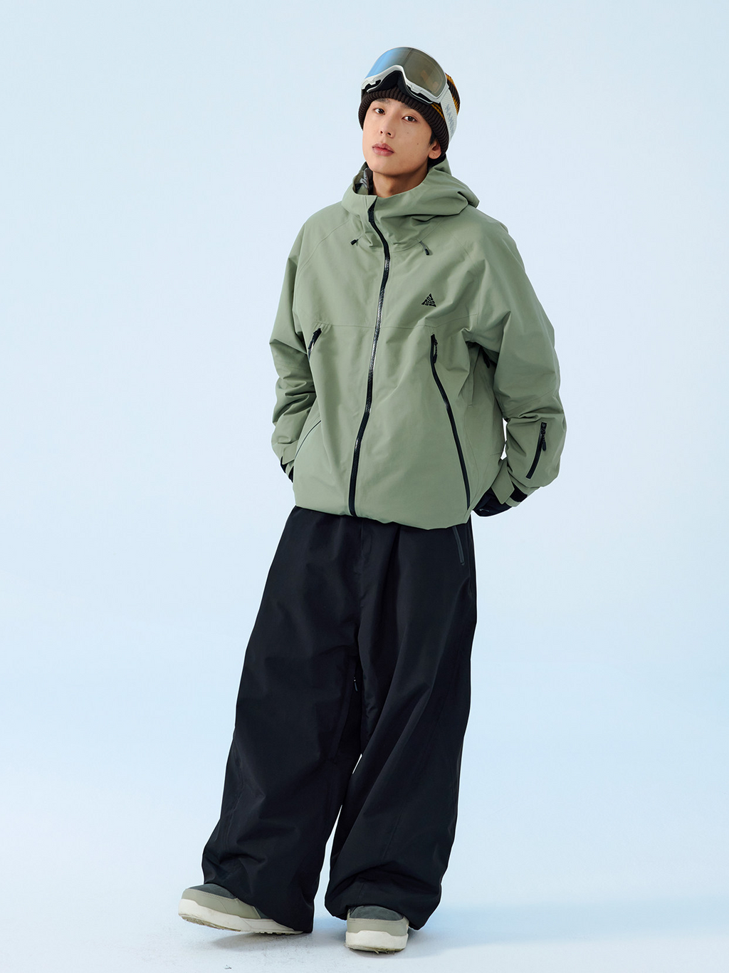 3L Mirage Fleece-Lined Baggy Ski Pants – Unisex | NANEND