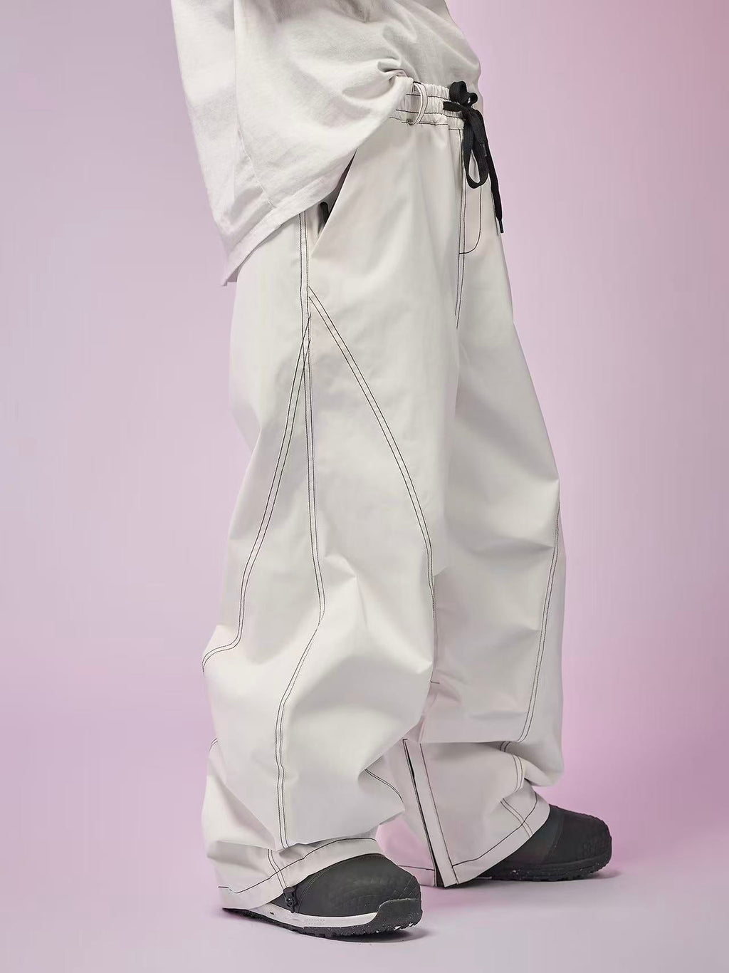 Heat-Layer Tech Cargo  Curved Baggy Ski Pants – Unisex | Doorek