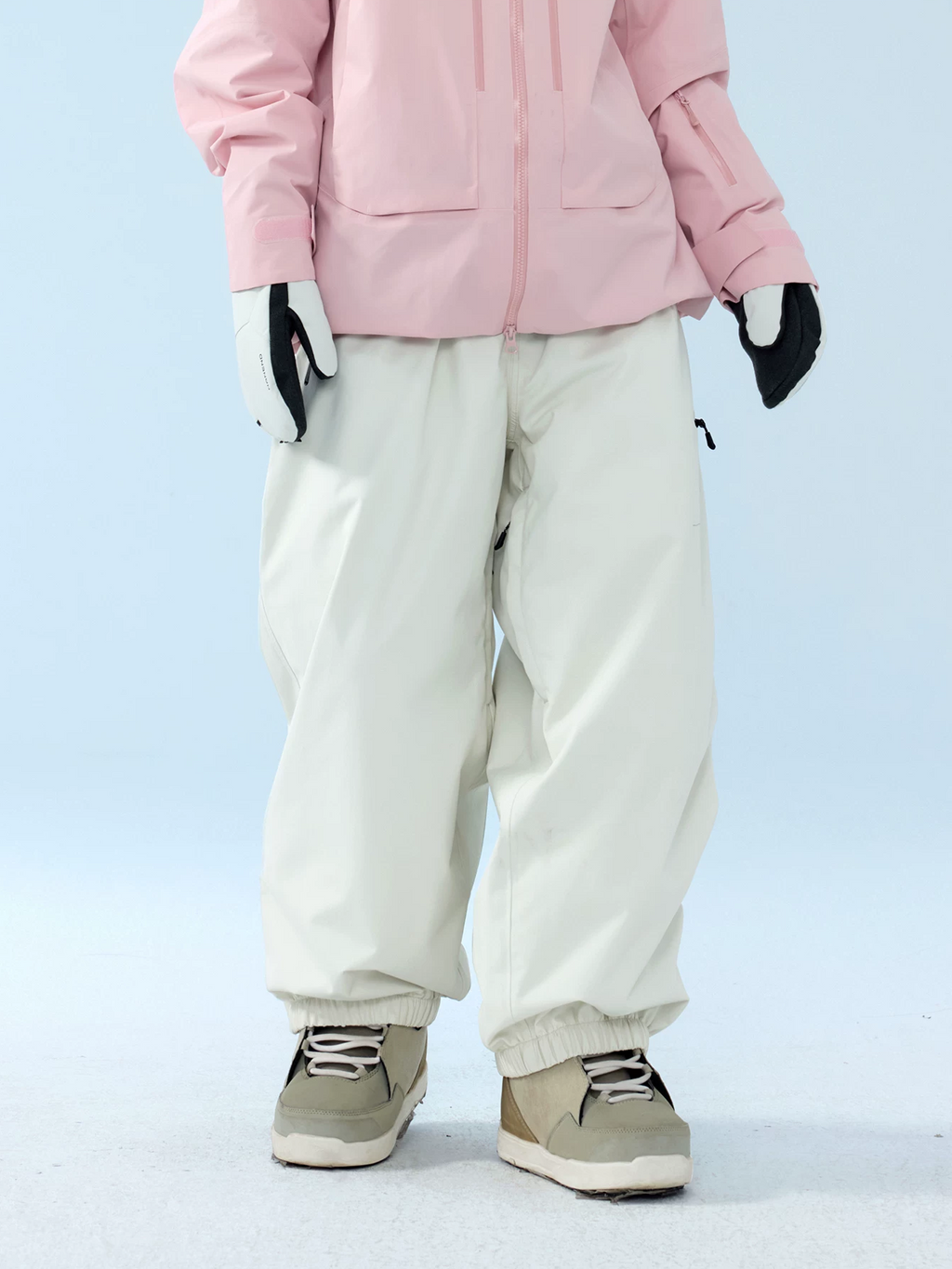3L RECCO Fleece-Lined Baggy Ski Pants – Unisex | NANEND
