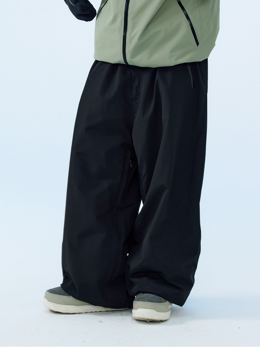 3L Mirage Fleece-Lined Baggy Ski Pants – Unisex | NANEND