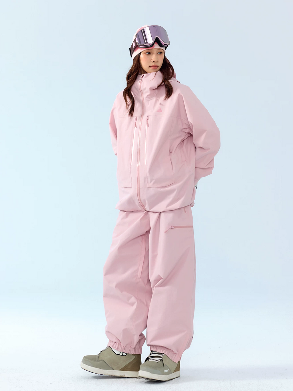 3L RECCO Fleece-Lined Baggy Ski Pants – Unisex | NANEND