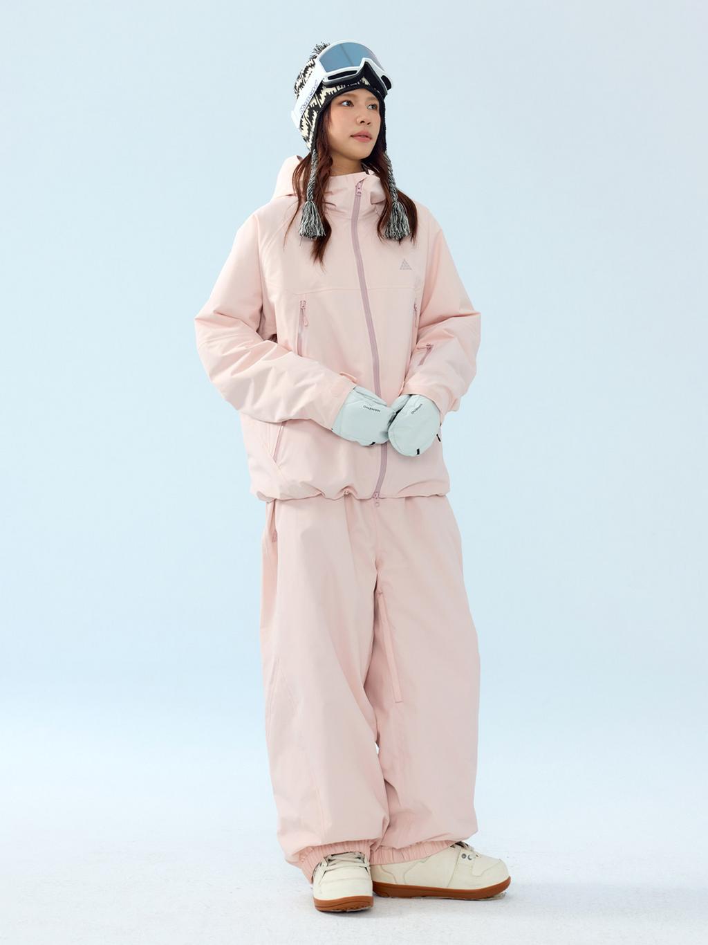 3L Mirage Fleece-Lined Baggy Ski Pants – Unisex | NANEND