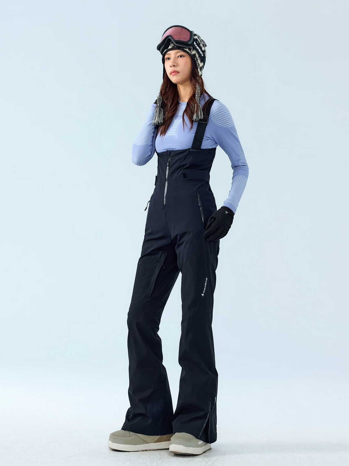 2L Butterfly RECCO Slim Fit Ski Bib Pants – Women's | NANEND