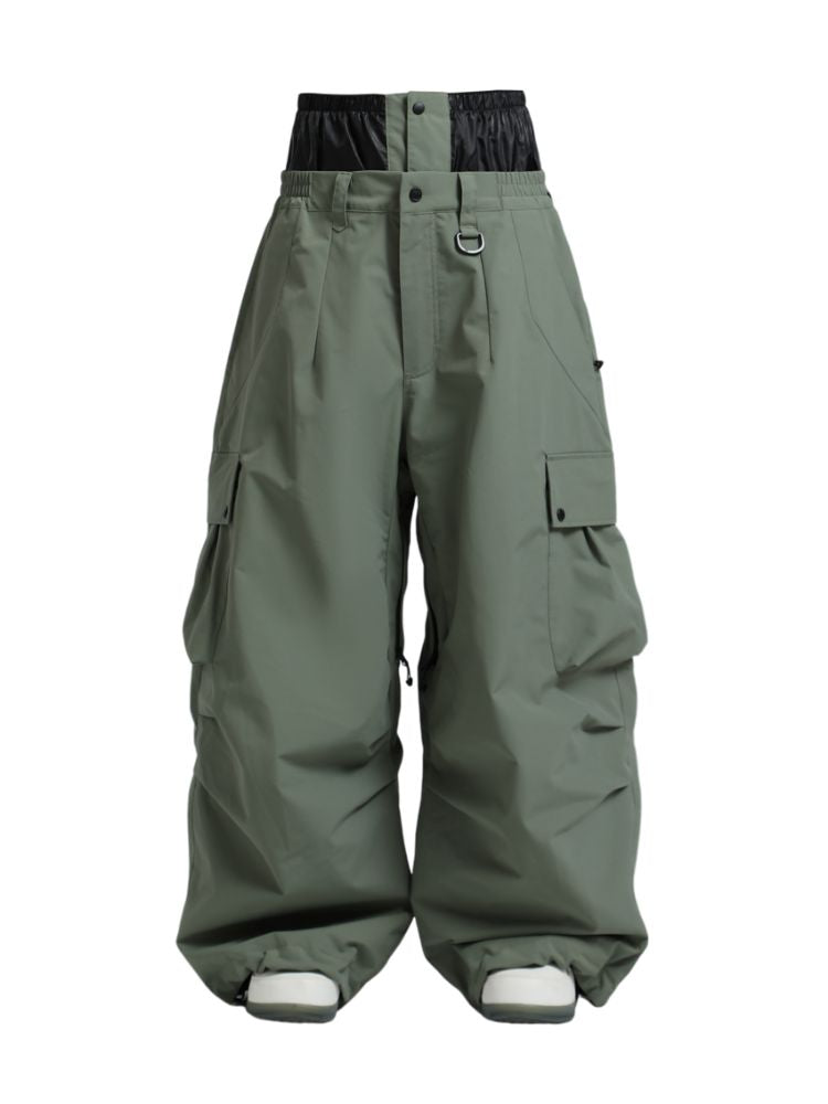 20K Baggy Loose Fit Cargo Snowboard Pants - Unisex | Gsou Snow
