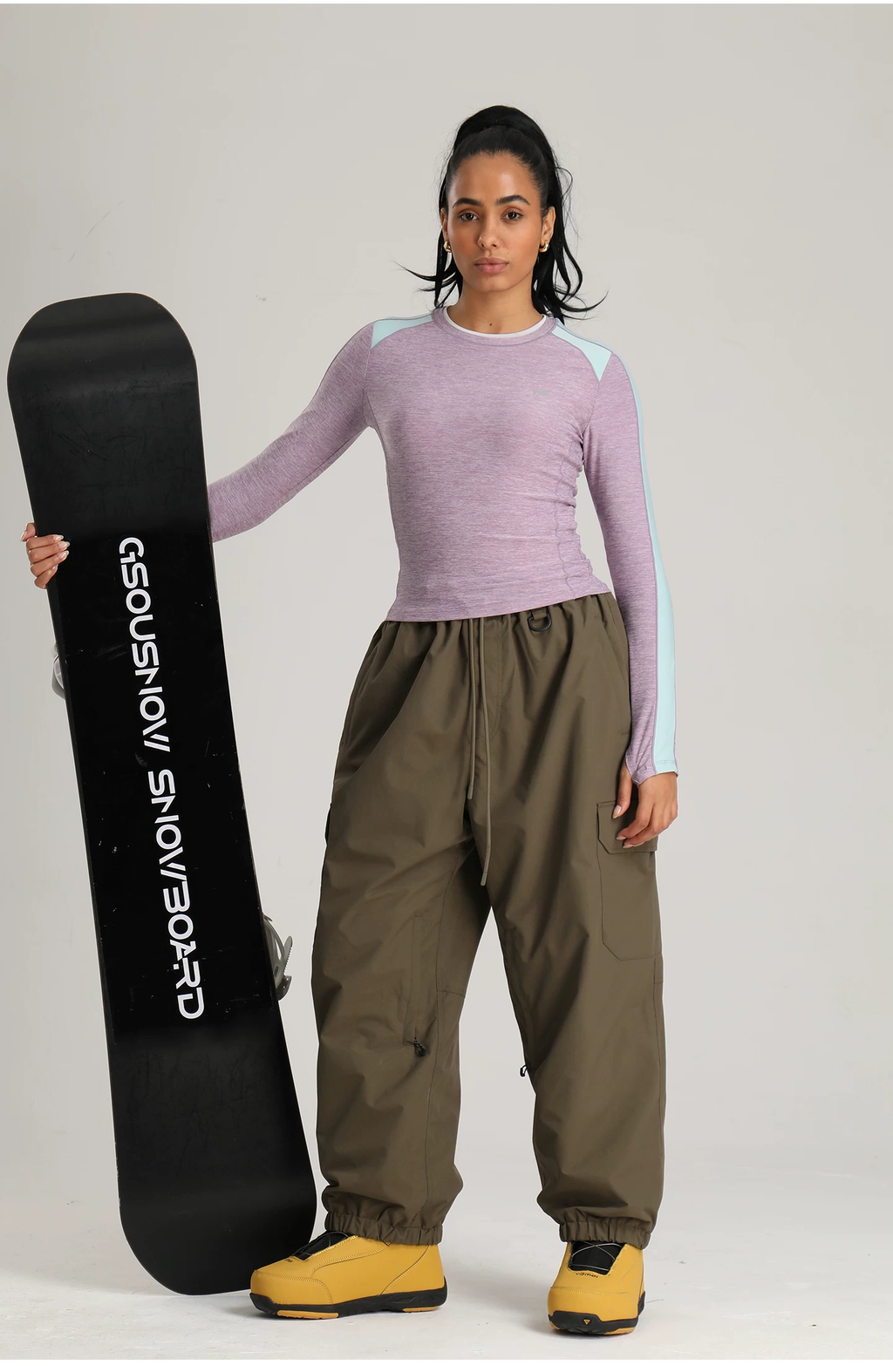 Sleek Sport Utility Hidden Cargo Pockets Baggy Snow Pants – Unisex | Gsou Snow
