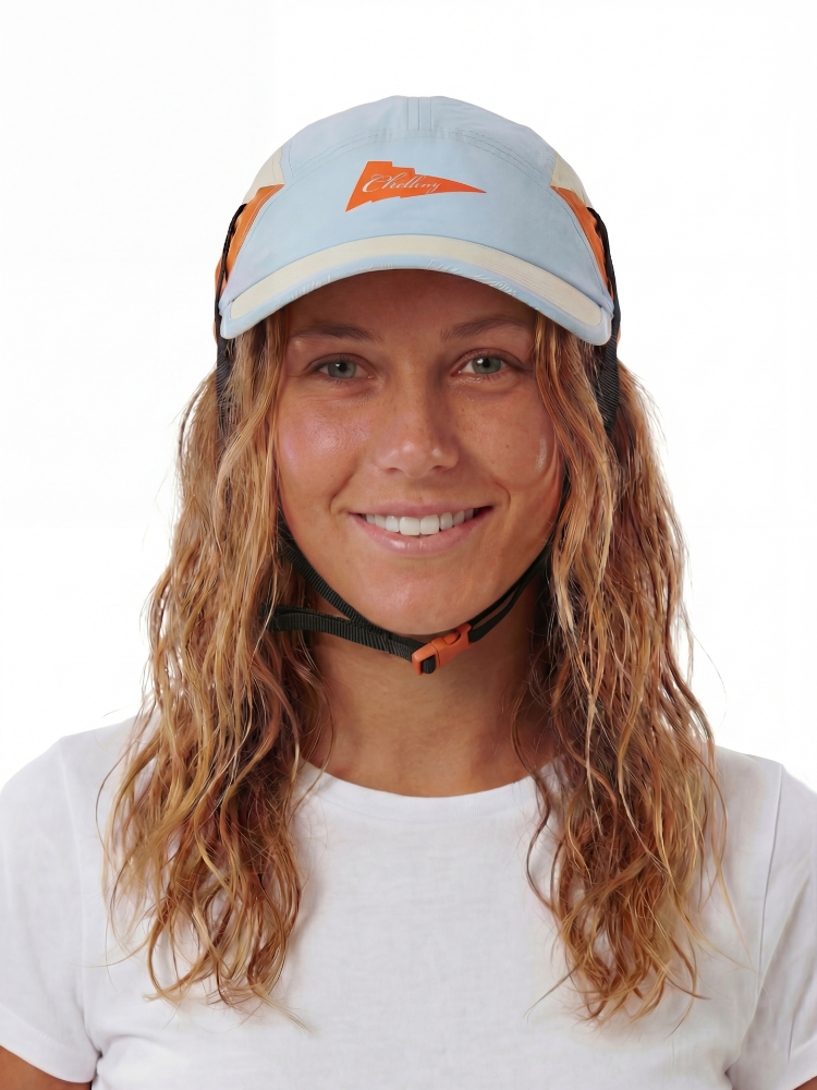 Quick-Dry Adjustable Colorblock Surf Cap with Chin Strap – Unisex | ChillHang