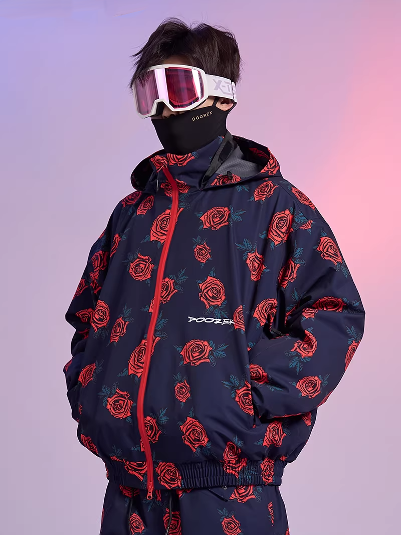 20K Waterproof Rose Camo Snowboard Jacket – Unisex | Doorek