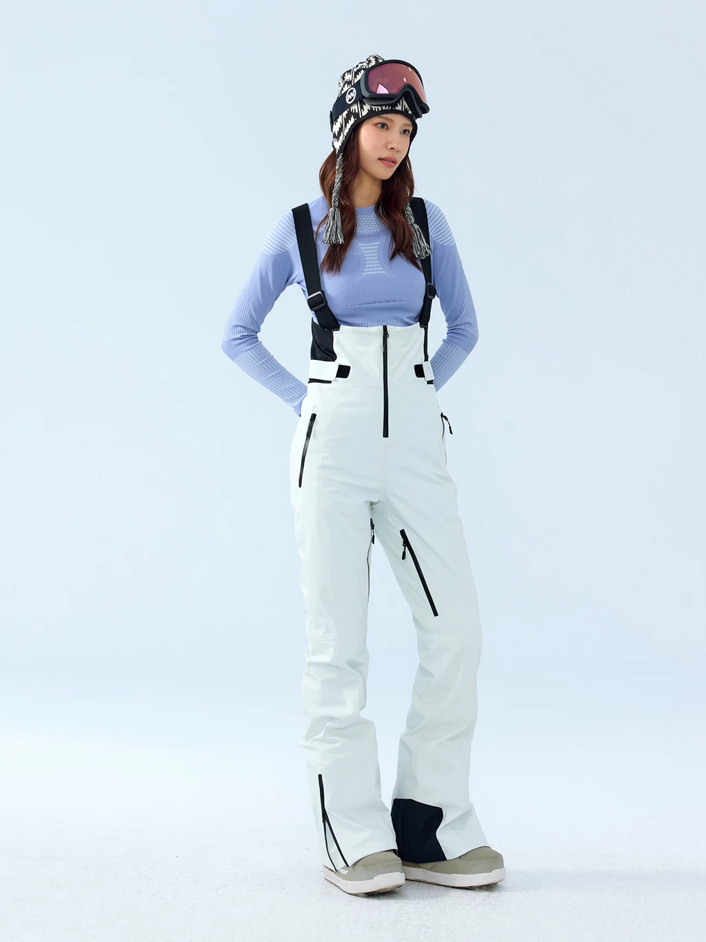 2L Butterfly RECCO Slim Fit Ski Bib Pants – Women's | NANEND