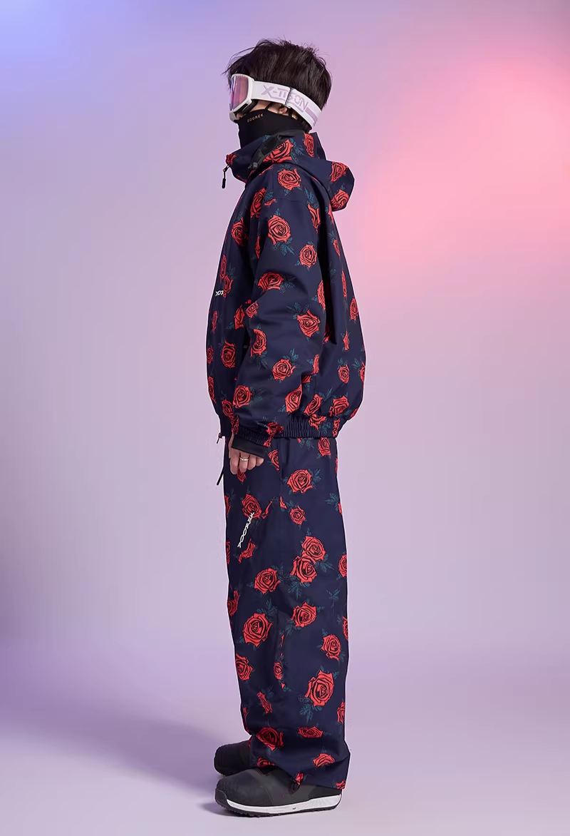 20K Waterproof Rose Camo Snowboard Pants – Unisex | Doorek
