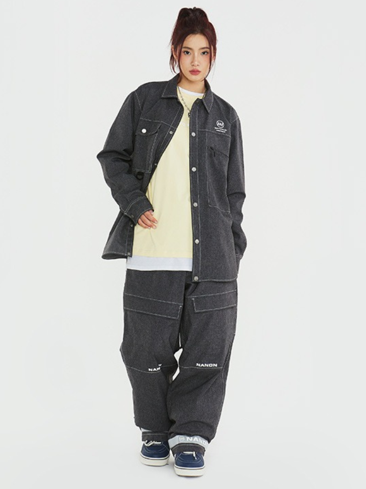 Denim-Tone 10K Baggy Snow Set – Unisex | NANDN
