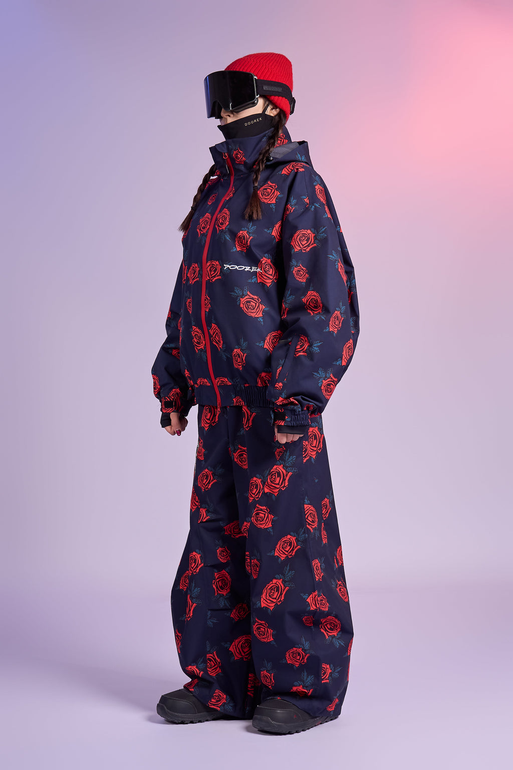 20K Waterproof Rose Camo Snowboard Jacket – Unisex | Doorek