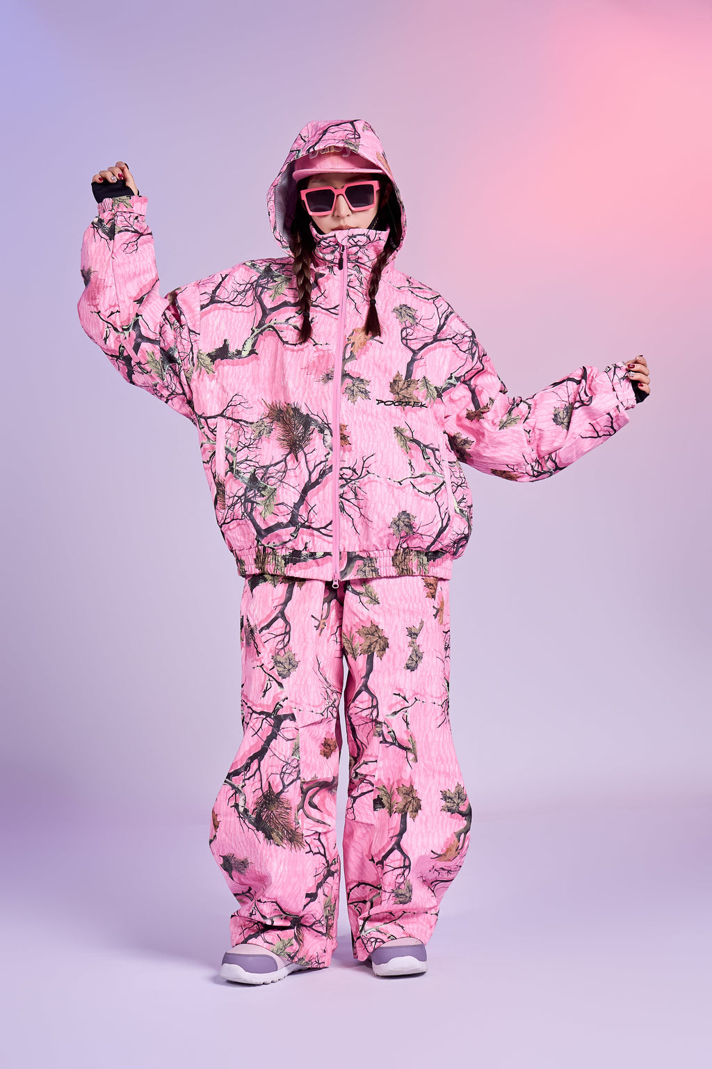 Pink Forest Camo Snowboard Jacket – Unisex | Doorek